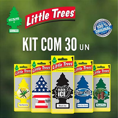 KIT 30 AROMATIZANTES LITTLE TREES